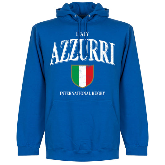 Italy Rugby Hoodie - Royal