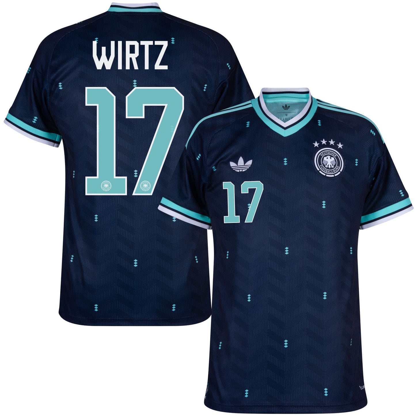 adidas Germany Away Wirtz 17 Shirt 2026-2027 (Official Printing)