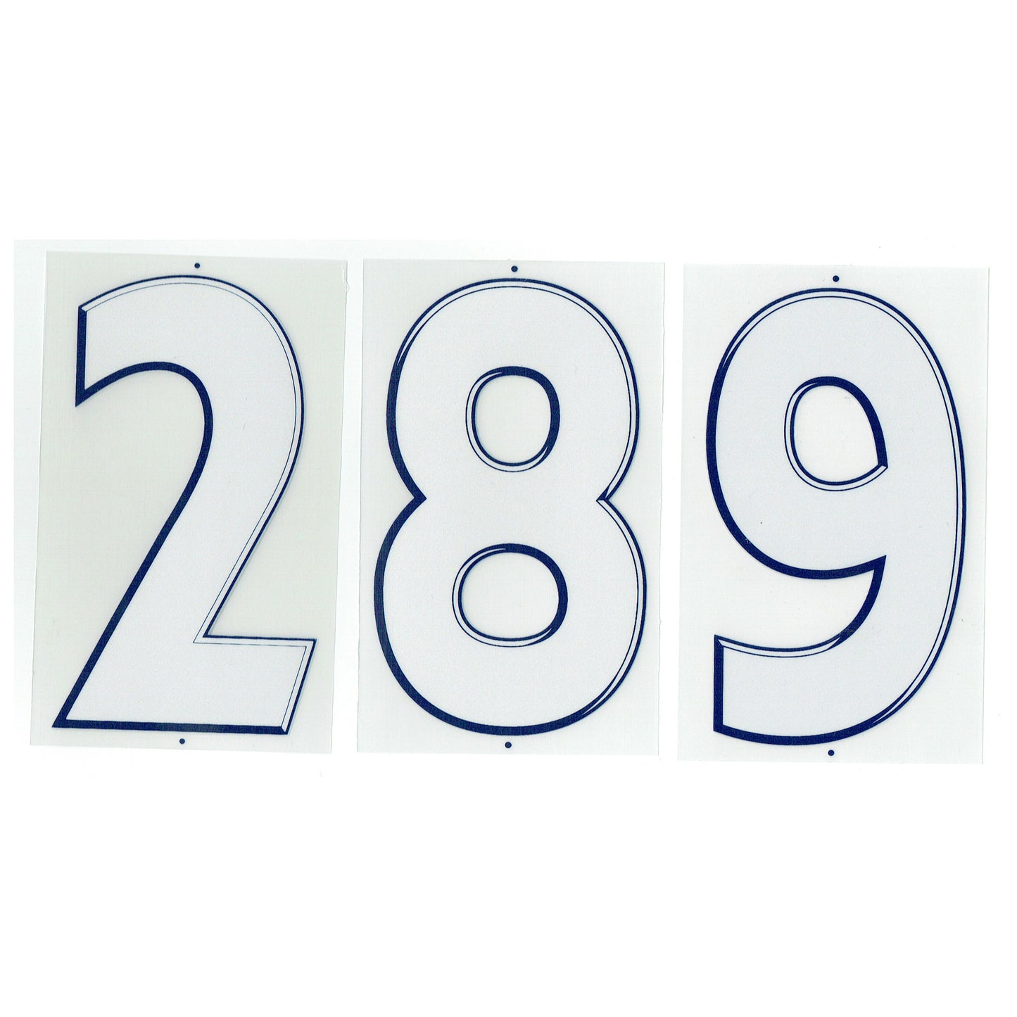 08-10 England Away Front Numbers - 10cm