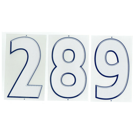 08-10 England Away Front Numbers - 10cm