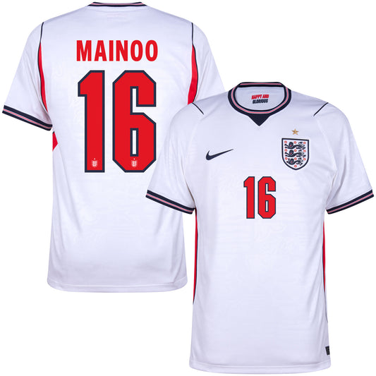Nike England Home Mainoo 16 Shirt 2026-2027 (Official Printing)