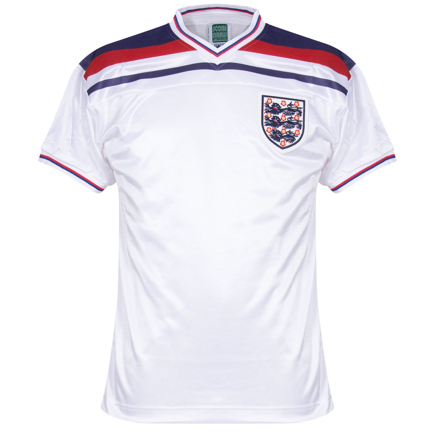 Score Draw England Home Retro Shirt World Cup 1982