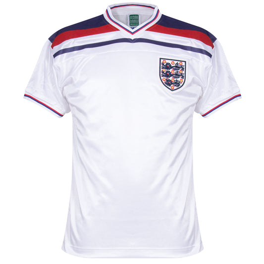Score Draw England Home Retro Shirt World Cup 1982