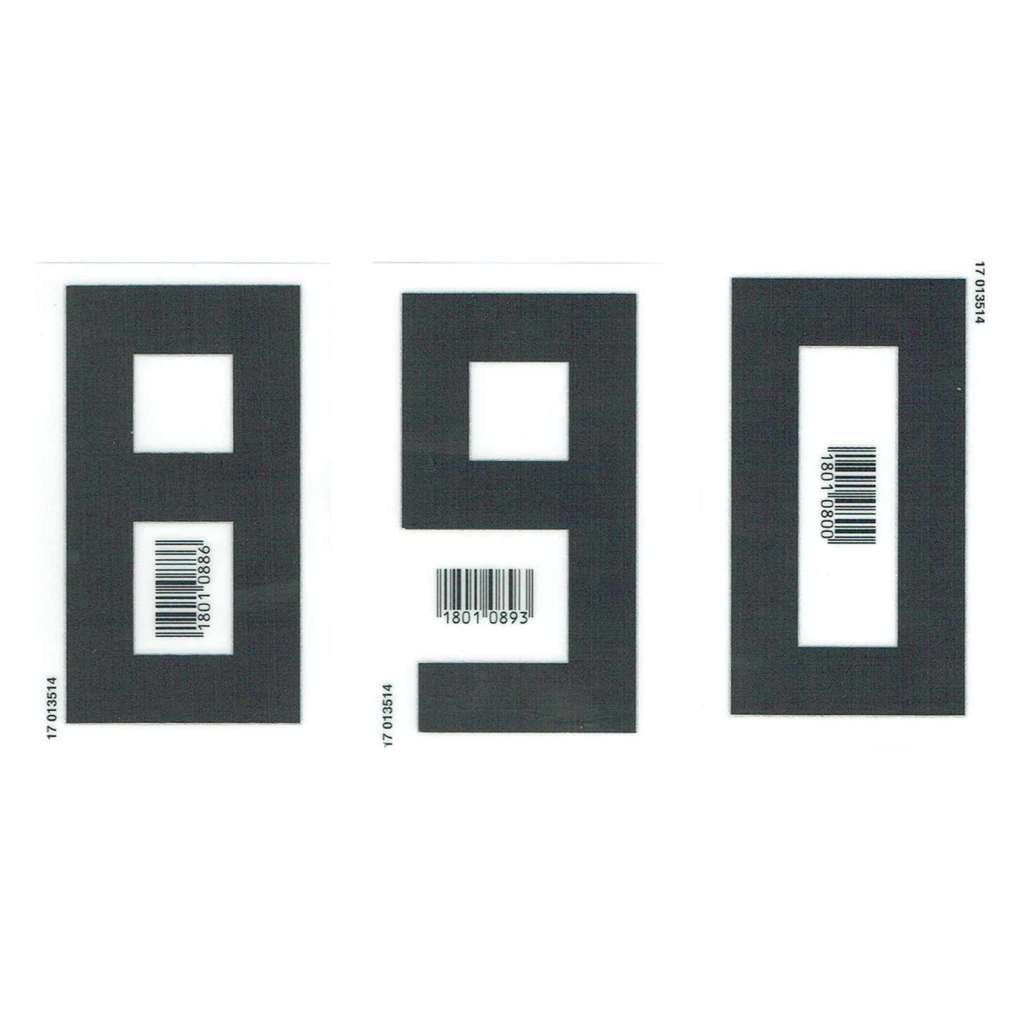 18-19 Germany Home KIDS Front Numbers (80mm)