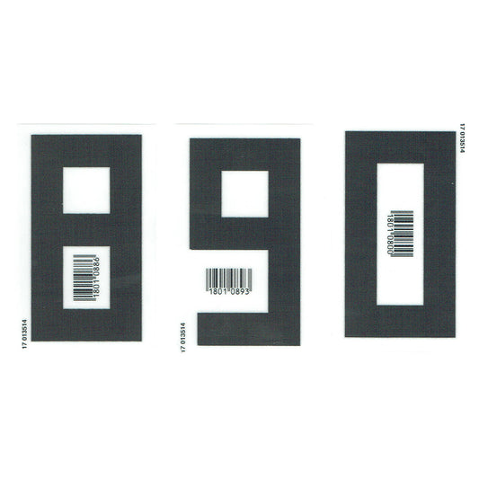 18-19 Germany Home KIDS Front Numbers (80mm)