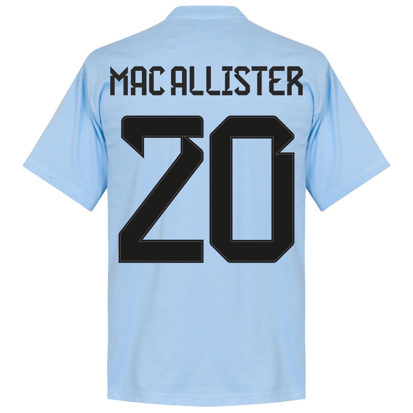 Argentina Mac Allister 20 Team T-shirt - Sky Blue