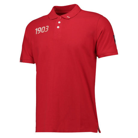 Atlético de Madrid Crest Polo Shirt - Red - Mens - Kit Captain