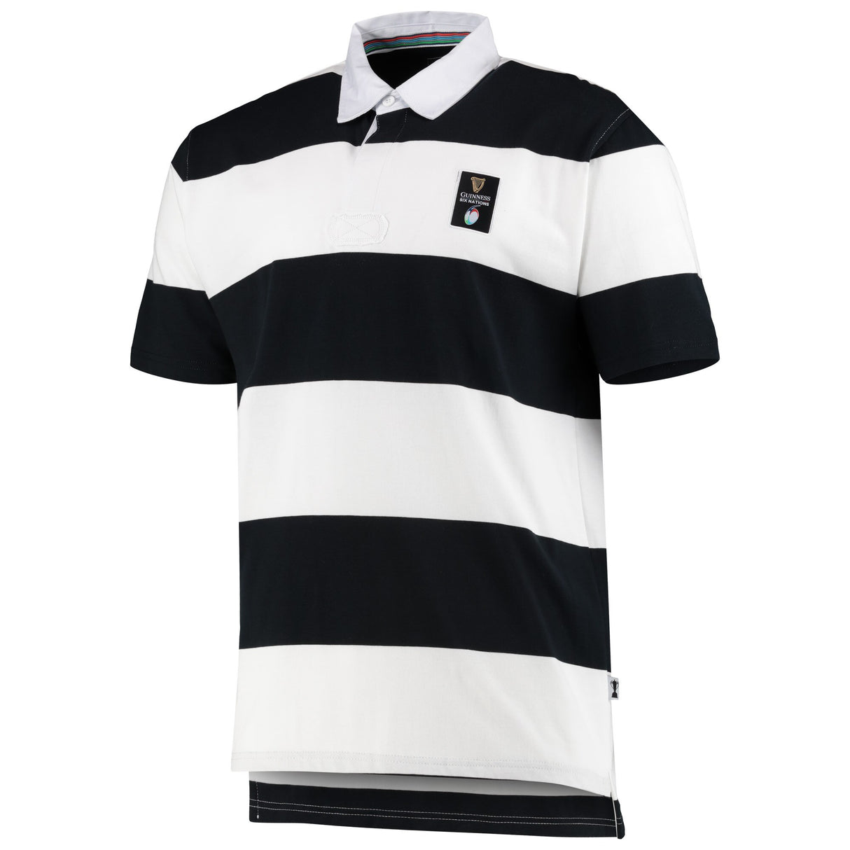 Guinness Six Nations Short Sleeve Rugby Jersey - Black/White - Mens - Kit Captain