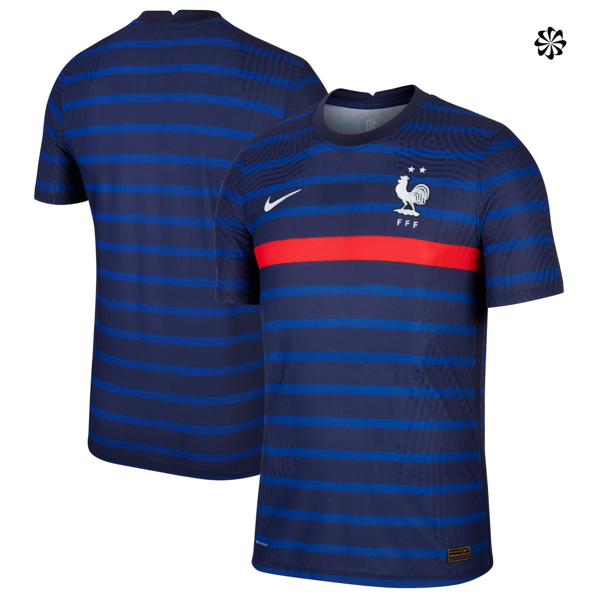 France Home Vapor Match Shirt 2020-21 - Kit Captain