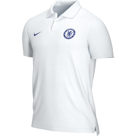 Chelsea Pique Polo - White - Kit Captain