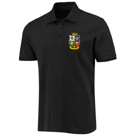 British & Irish Lions Polo Shirt - Black - Kit Captain