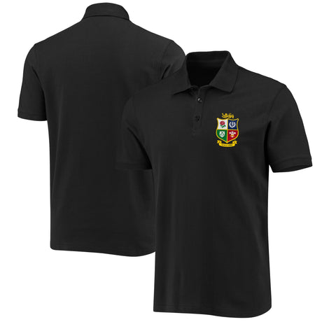 British & Irish Lions Polo Shirt - Black - Kit Captain