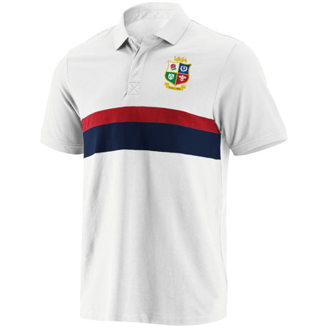 British & Irish Lions Cut And Sew Polo Shirt - White - Kit Captain