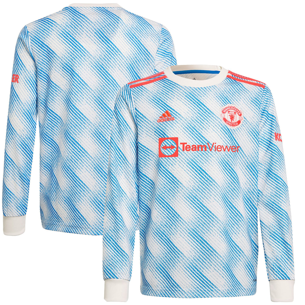 Manchester United Away Shirt 2021-22-Long Sleeve-Kids - Kit Captain