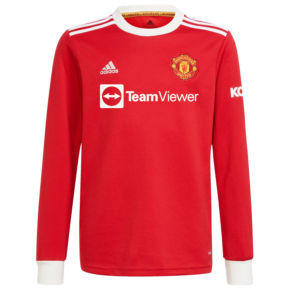 Manchester United Home Shirt 2021-22-Long Sleeve-Kids - Kit Captain