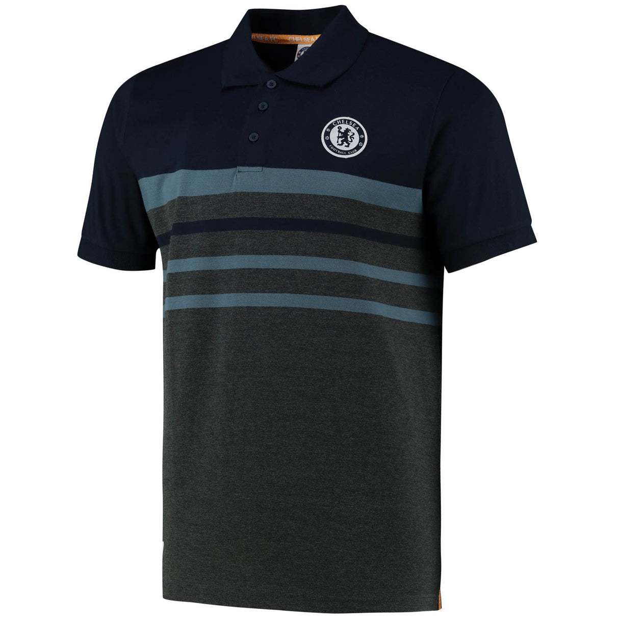 Chelsea Pride of London Famous CFC Polo - Navy/Charcoal - Mens - Kit Captain