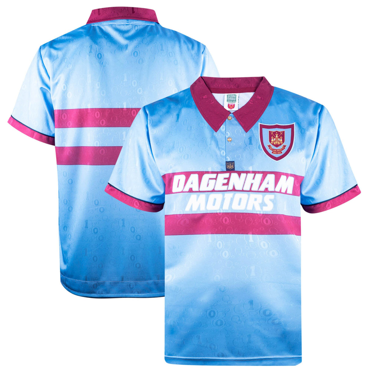 West Ham United 1995 Centenary Away Shirt - Sky Blue - Mens