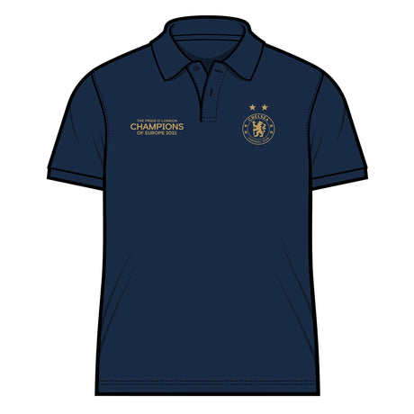 Chelsea 2021 Champions Polo - Navy - Adults - Kit Captain