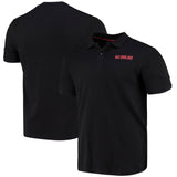 AC Milan Rubber Wordmark Polo Shirt - Black - Mens - Kit Captain