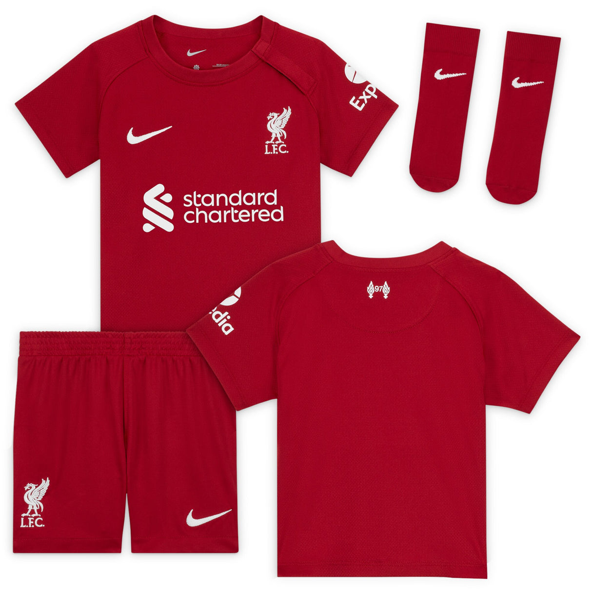 Liverpool Home Stadium Kit 2022-23 - Infants - Kit Captain