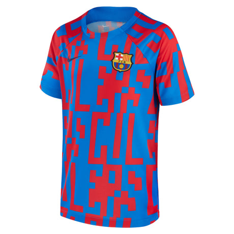 Barcelona Pre-Match Top - Blue - Kids - Kit Captain