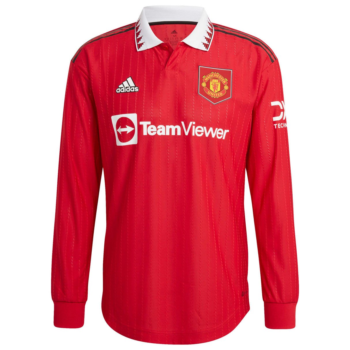 Manchester United Home Authentic Shirt 2022-23 - Long Sleeve - Kit Captain