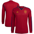 Spain Home Shirt 2022 - Long Sleeve - Kit Captain