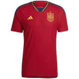 Spain Home Authentic Shirt 2022 - Kit Captain