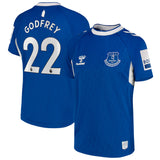 Everton Home Shirt 2022-23 - Kids with Godfrey 22 printing - Kit Captain