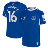 Everton Home Shirt 2022-23 - Kids with Doucoure 16 printing - Kit Captain