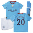 Manchester City Home Minikit 2022-23 with Bernardo 20 printing - Kit Captain