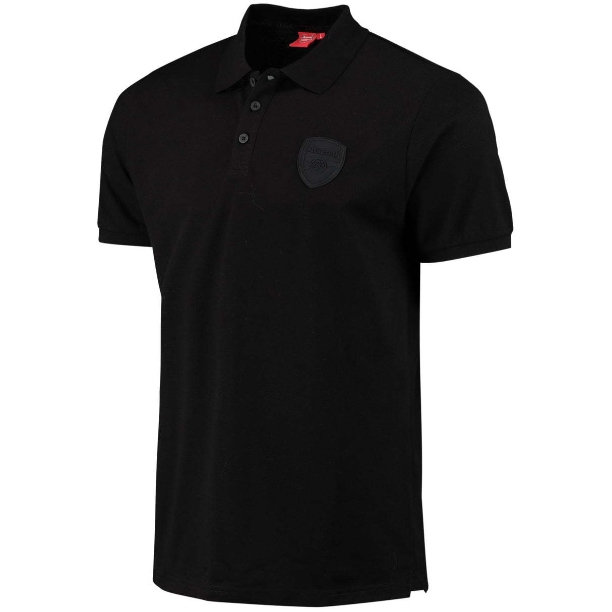 Arsenal Mono Logo Polo Shirt - Black - Mens - Kit Captain