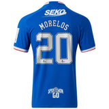 Glasgow Rangers Home Pro Shirt 2022-23 with Morelos 20 printing - Kit Captain