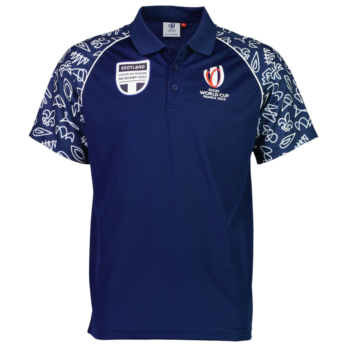 Rugby World Cup 2023 Scotland Polo - Navy - Kit Captain