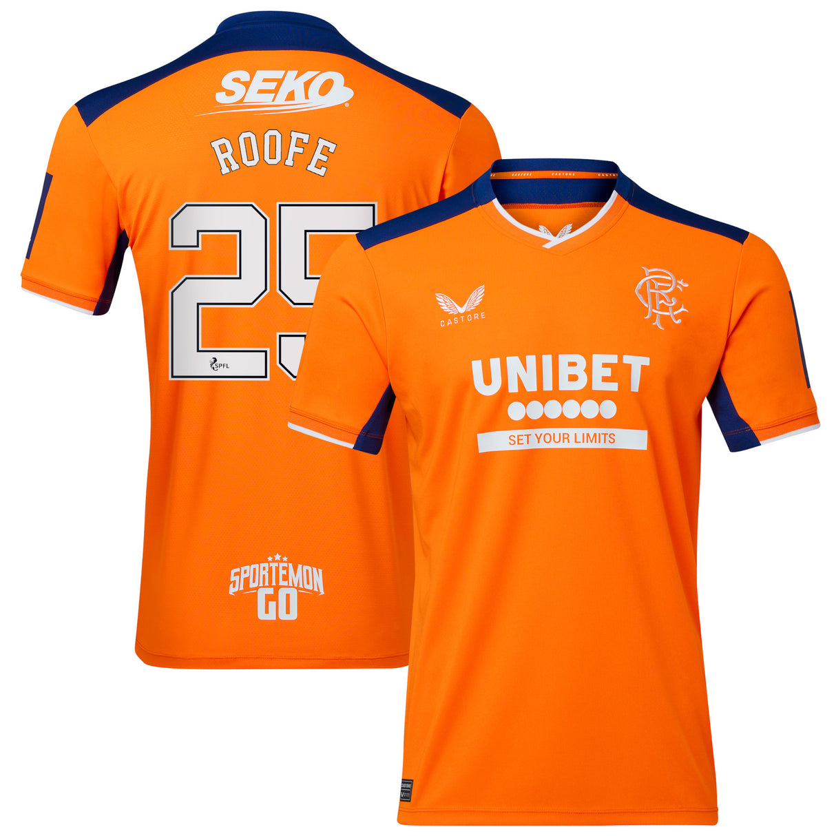 Glasgow Rangers Third Shirt 2022-23 with Roofe 25 printing - Kit Captain