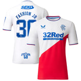 Glasgow Rangers Away Shirt 2022-23 with Fashion Jr 30 printing - Kit Captain