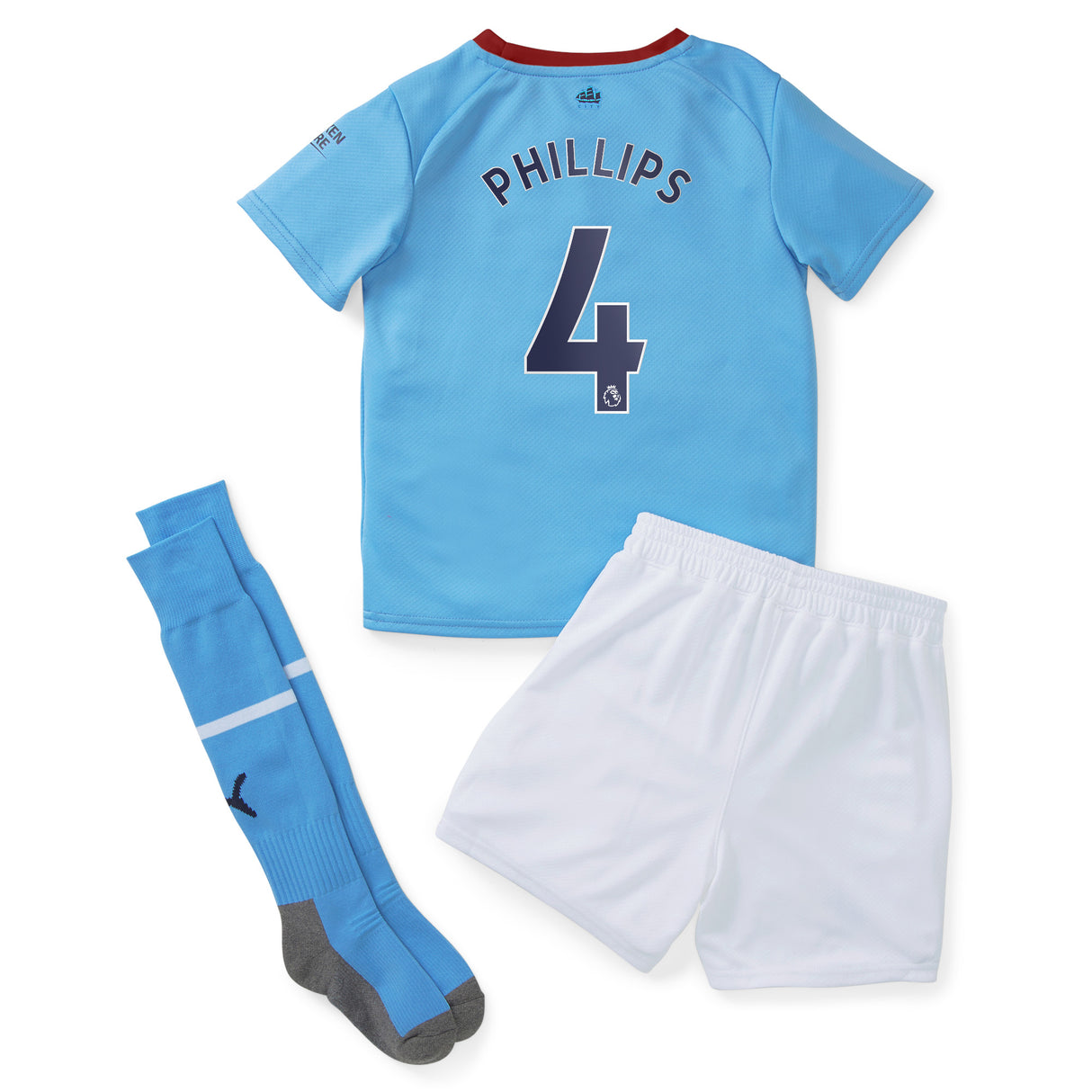 Manchester City Home Minikit 2022-23 with Phillips 4 printing - Kit Captain