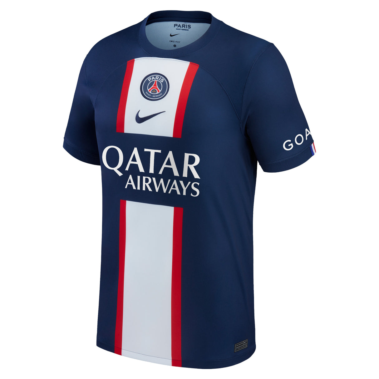 Paris Saint-Germain Home Stadium Shirt 2022-23 with Mukiele 26 printing - Kit Captain