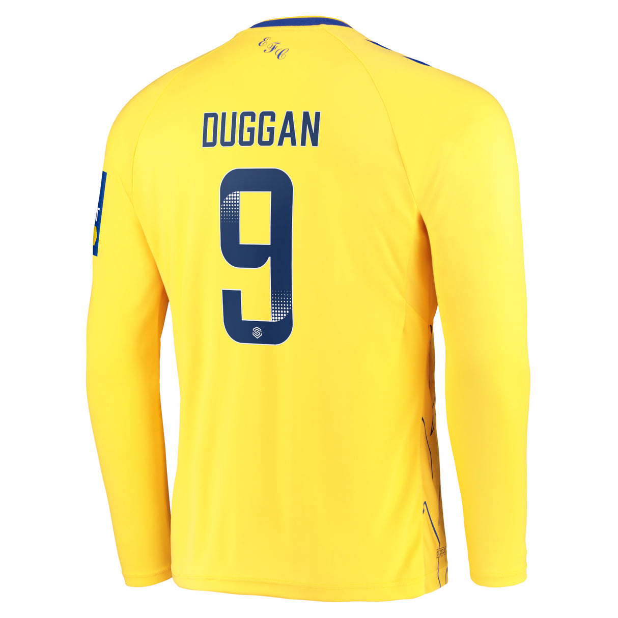 Everton WSL Third Shirt 2022-23 - Long Sleeve with Duggan 9 printing - Kit Captain