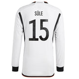 Germany Home Authentic Shirt - Long Sleeve with Süle 15 printing - Kit Captain