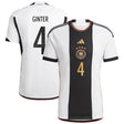 Germany Home Shirt with Ginter 4 printing - Kit Captain