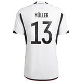 Germany Home Shirt with Müller 13 printing - Kit Captain