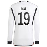 Germany Home Shirt - Long Sleeve with Sané 19 printing - Kit Captain