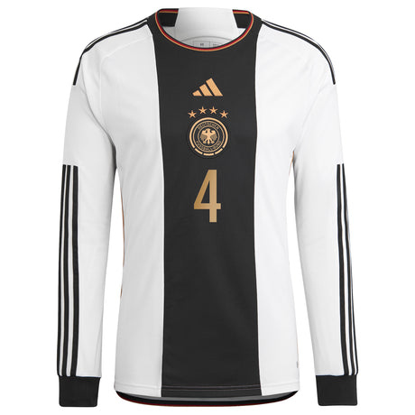 Germany Home Shirt - Long Sleeve with Ginter 4 printing - Kit Captain