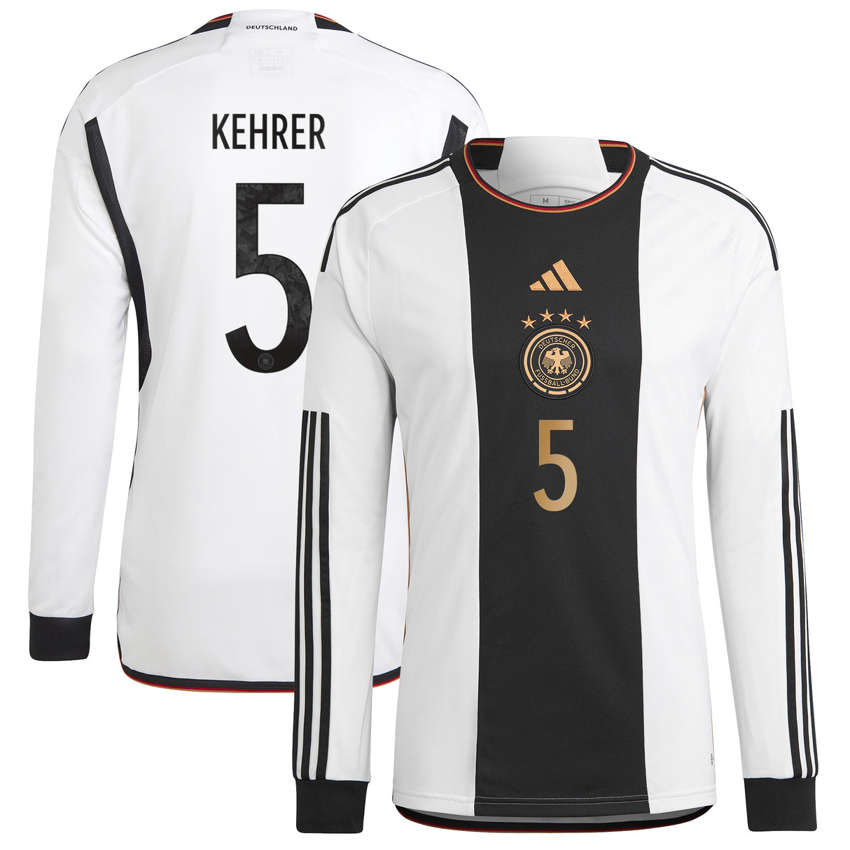 Germany Home Shirt - Long Sleeve with Kehrer 5 printing - Kit Captain