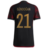 Germany Away Authentic Shirt with Gündogan 21 printing - Kit Captain