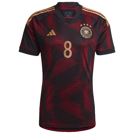 Germany Away Shirt with Goretzka 8 printing - Kit Captain