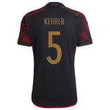 Germany Away Shirt with Kehrer 5 printing - Kit Captain