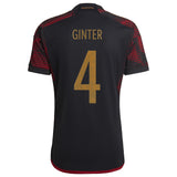 Germany Away Shirt with Ginter 4 printing - Kit Captain