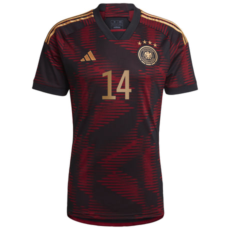 Germany Away Shirt with Musiala 14 printing - Kit Captain